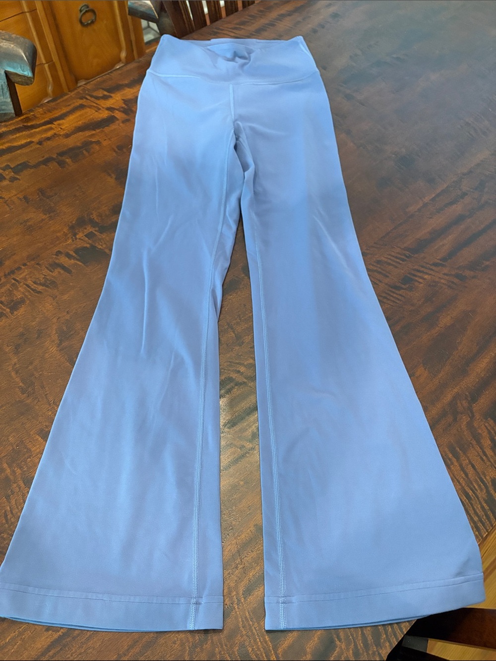 Lululemon Groove NuLu High Rise Flared Leggings Size 6 /Blue